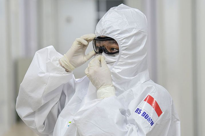 Lonjakan kasus virus corona di Indonesia.