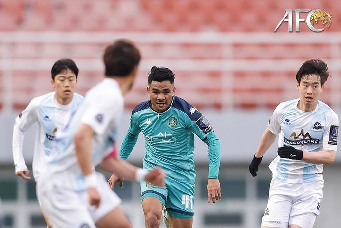 Bek timnas Indonesia, Asnawi Mangkualam, menjalani debutnya bersama Ansan Greeners di turnamen Piala FA Korea Selatan, Minggu (28/3/2021).