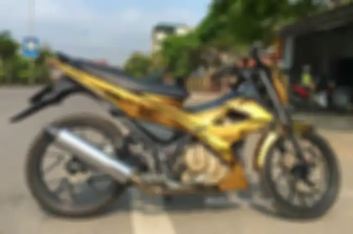 Suzuki Raider 150 alias Suzuki Satria F150  dengan gold plating 24 karat
