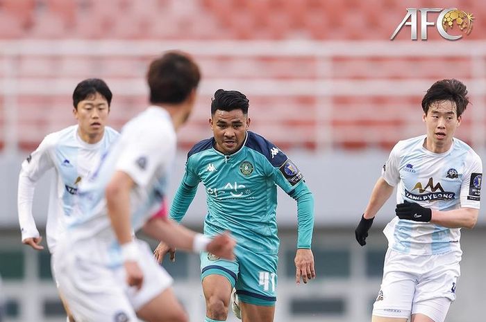 Bek timnas Indonesia, Asnawi Mangkualam, menjalani debutnya bersama Ansan Greeners di turnamen Piala FA Korea Selatan, Minggu (28/3/2021).