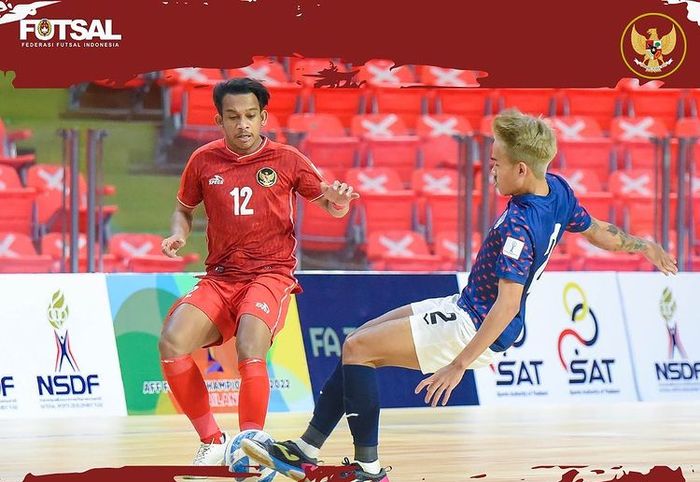 Ardiansyah Runtuboy dalam laga timnas Indonesia vs Kamboja pada Piala AFF Futsal 2022 (6/4/2022). 