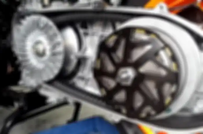 Ilustrasi komponen CVT motor matic