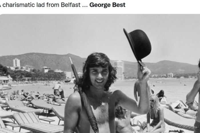 Pemain legendaris Manchester United, George Best.