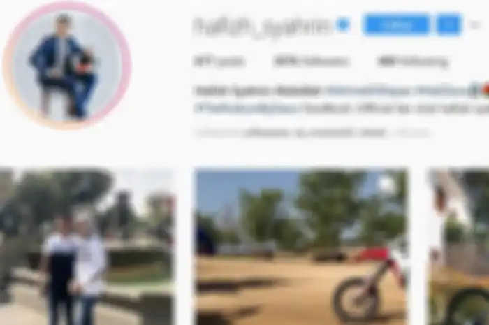 Akun resmi Hafizh Syahrin di Instagram
