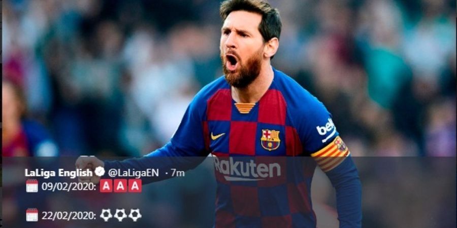 Hasil Babak I - Messi Langsung Hattrick, Eibar Remuk