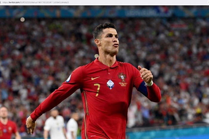 Megabintang timnas Portugal, Cristiano Ronaldo.