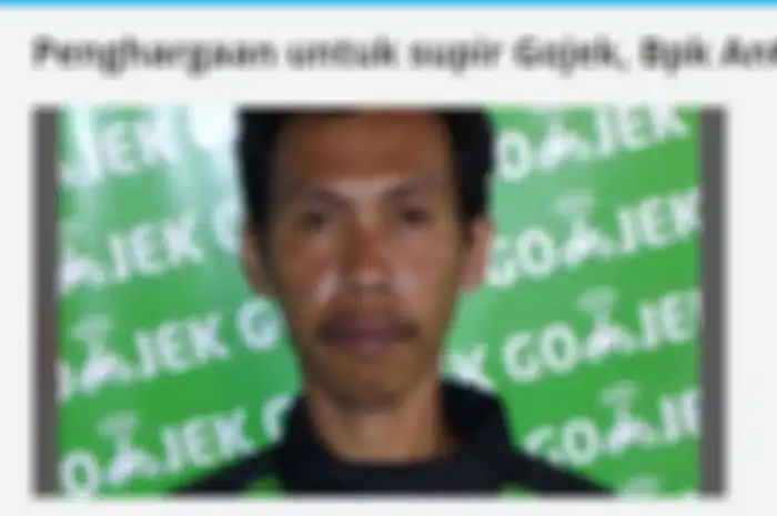 Driver ojek online dapat donasi untuk beli motor