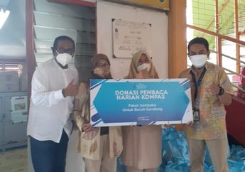 Berbagi di Masa Pandemi, Pembaca Kompas Serahkan Donasi kepada Ratusan Buruh Gendong di Yogyakarta