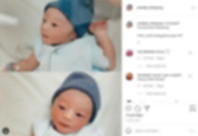 Anak pertama Dinda Hauw dan Rey Mbayang, Arshakalif Muhammad Mbayang