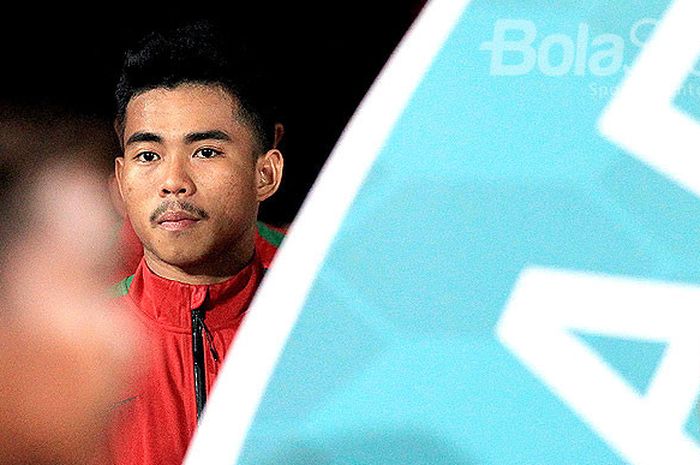 Kapten timnas U-19 Indonesia, Nurhidayat Haji Haris, menjelang laga melawan Filipina pada pertanding