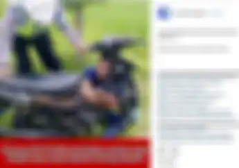 Et Bocah Ngapa Ya Sampe Nangis Termehek-mehek Gitu, Padahal Dikasih Motor Sama Polisi