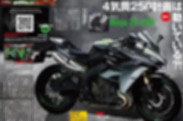 Heboh penampakan Kawasaki Ninja 250 4 Silinder