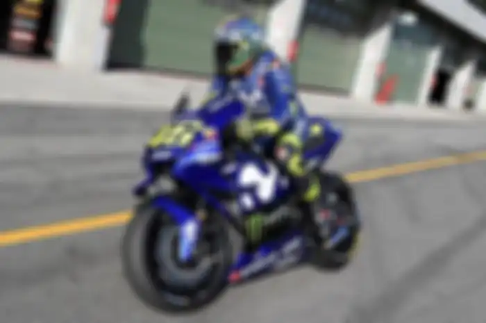 Valentino Rossi pada tes di Brno, Ceko