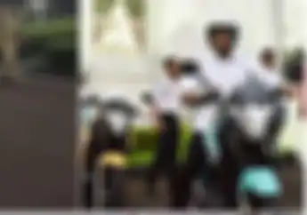 Wuss! Video Ridwan Kamil Melongo Naik Motor Ini, Suara Mesinnya Hening