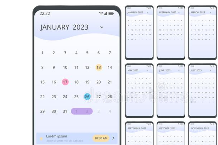 Ilustration Kalender 2023
