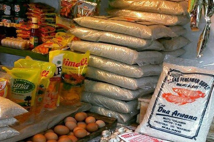 Ilustrasi harga sembako di pasar