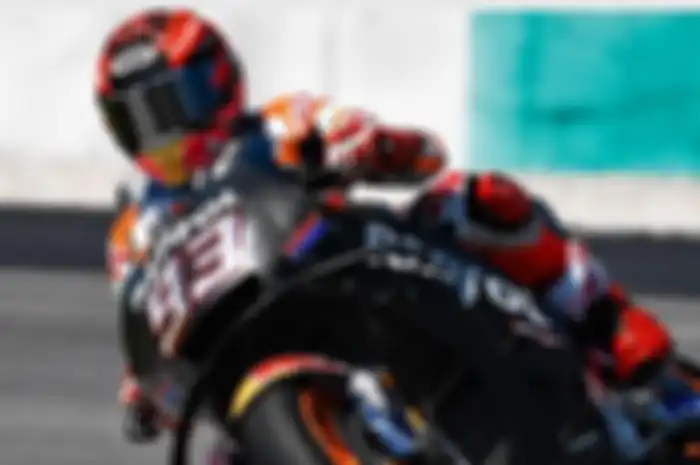 Marc Marquez tes motor prototipe MotoGP Honda RC213V di Sepang