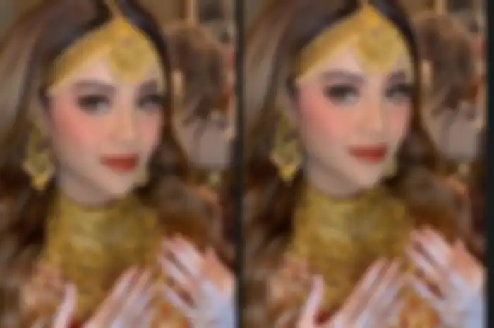 Henna dan detail aksesori yang Aurel Hermansyah kenakan