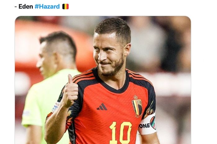 Pemian Belgia, Eden Hazard, memutuskan pensiun karena merasa malu dengan penampilannya di Real Madrid.