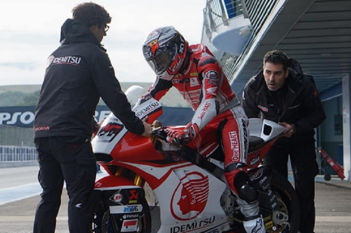 Dimas Ekky Pratama di tes resmi Moto2 Spanyol 2018