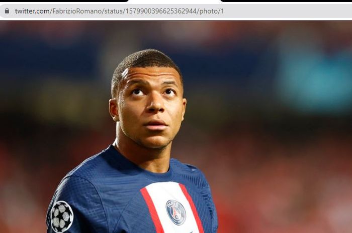 Penyerang Paris Saint-Germain, Kylian Mbappe.