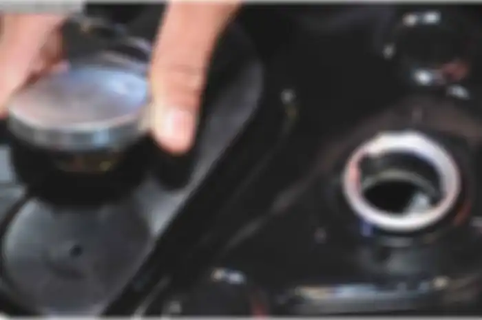 Illustrasi tangki motor matic