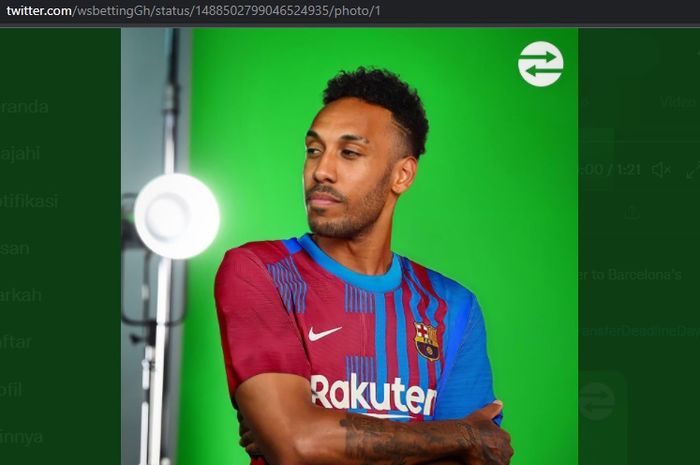 Pelatih Barcelona, Xavi Hernandez, bak menjilat ludah sendiri karena memboyong Pierre-Emerick Aubameyang ke Camp Nou. 