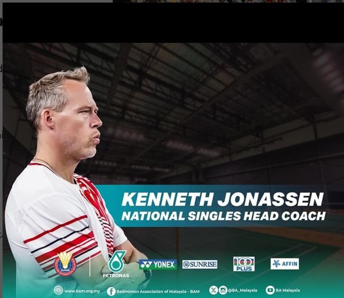 BAM umumkan Kenneth Jonassen sebagai pelatih baru tunggal putra Malaysia