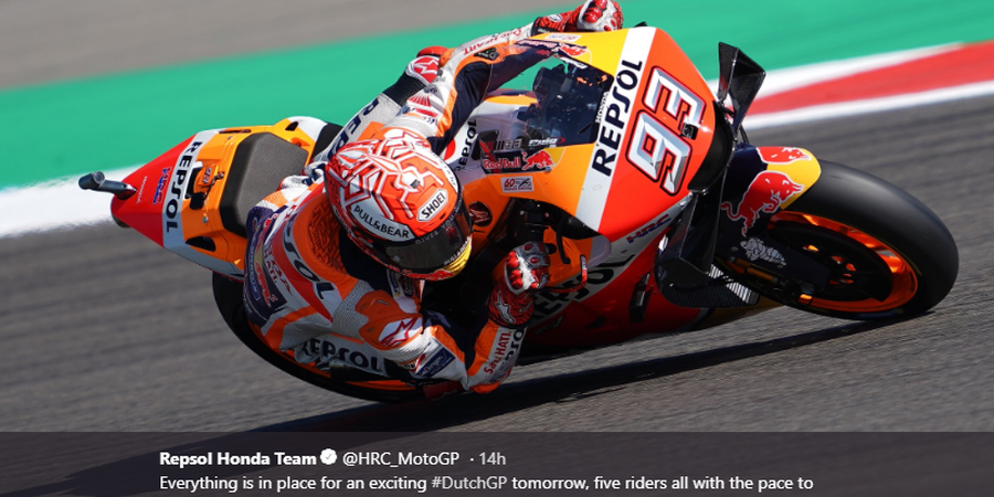 MotoGP Belanda 2019 - Marquez Klaim Belum 100 Persen Saat Kualifikasi