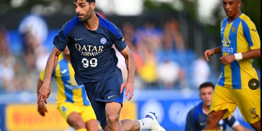 Rekap Uji Coba Klub Liga Italia - Mehdi Taremi Nyekor 3 Kali dalam 2 Laga Inter Milan, AS Roma Diselamatkan Bocah 19 Tahun