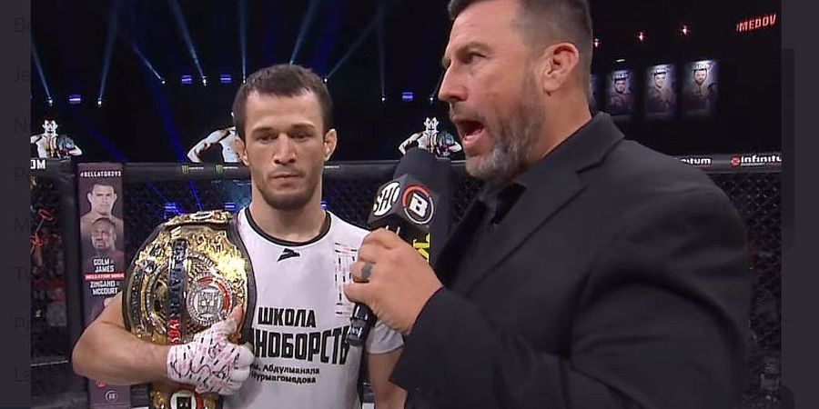 Hasil Bellator 292 - Sepupu Khabib Menang Cepat, Eks Juara Kelas Ringan UFC Jadi Korban