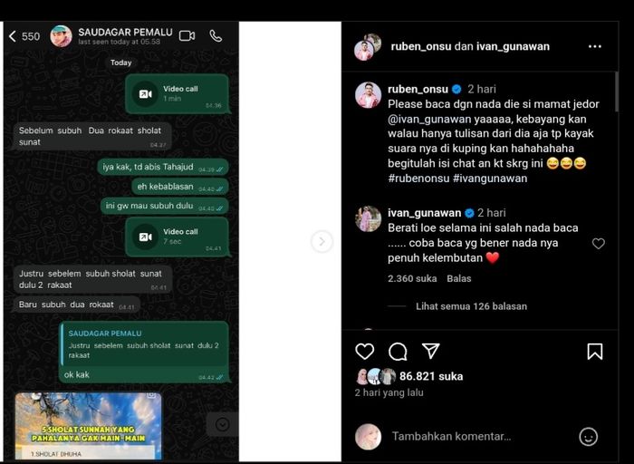 Postingan Ruben Onsu