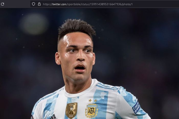 Penyerang timnas Argentina, Lautaro Martinez