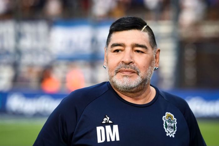 Legenda sepak bola Argentina, Diego Maradona.