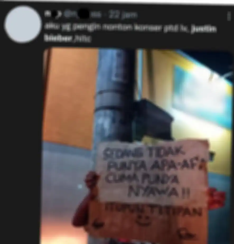 Curharan netizen terkait konser Justin Bieber