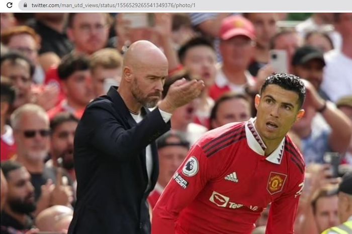 Legenda Manchester United, Paul Scholes, mengecam Erik ten Hag yang memainkan Cristiano Ronaldo di Liga Malam Jumat alias Liga Europa.