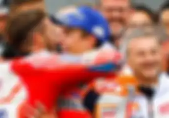 Marc Marquez Minta Maaf ke Andrea Dovizioso, Usai Kalah di Tikungan Terakhir MotoGP Jepang 2017