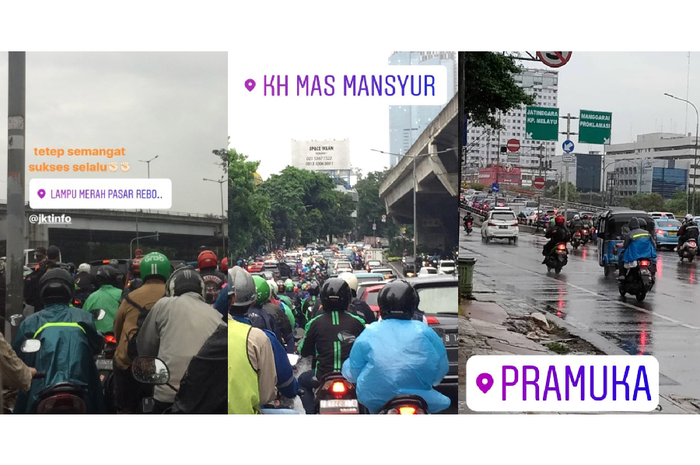 Potret Jakarta yang ulai macet kembali