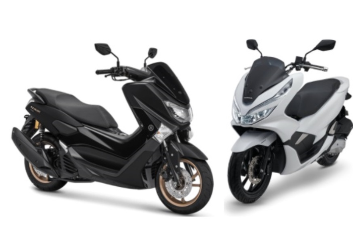 Yamaha NMAX dengan kubikasi 155 cc dan All New Honda PCX 150 mengusung mesin 150 cc