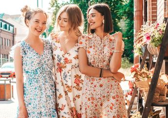 Cocok Buat Inspirasi, 4 Tips Memadukan Dress Bertema Floral Ini Pas Banget Dijadikan Outfit Fashion!