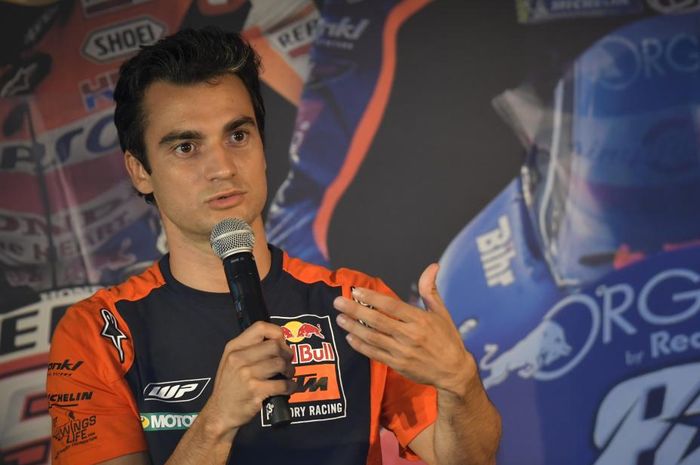 Legenda MotoGP, Dani Pedrosa, yang saat ini menjadi pembalap penguji bagi KTM.