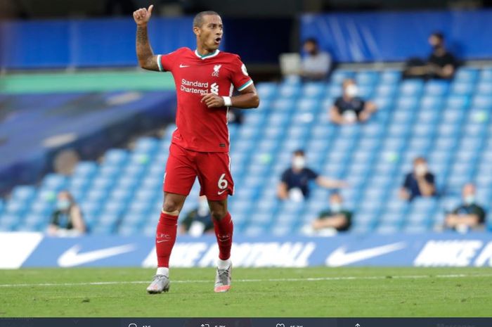 Liverpool mendapatkan kabar gembira setelah Andy Robertson, Thiago Alcantara, dan Fabinho telah bergabung dalam latihan bersama dengan skuad.