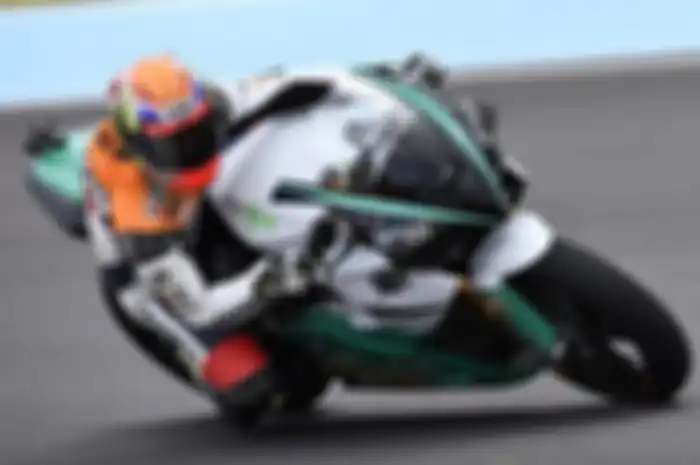 Sebastian Porto di atas motor MotoE