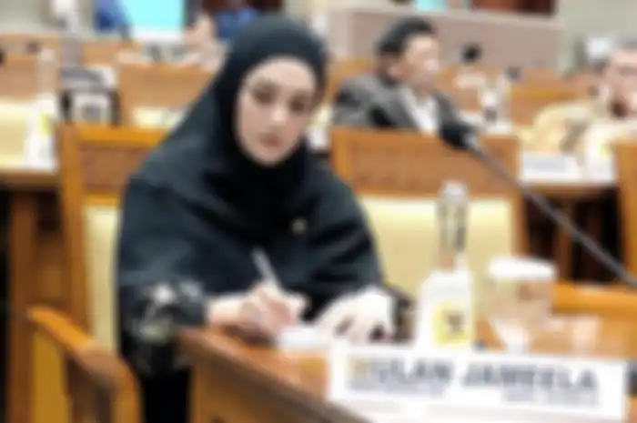 Pangling! Mulan Jameela Tampil Lebih Santun dan Modis Pakai Rok Plisket Saat Rapat DPR