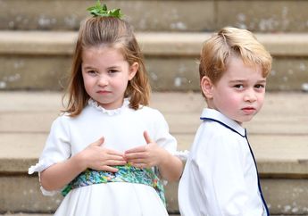 Deretan Foto-foto Menggemaskan Pangeran George dan Putri Charlotte di Pernikahan Putri Eugenie