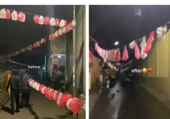 Manfaatkan Kantong Kresek yang Dihias untuk Bikin Umbul-Umbul 17 Agustusan, Karang Taruna Ini Auto Nangis Usai Diguyur Hujan, Begini Akhirnya