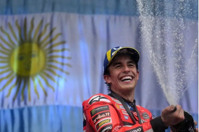 Marc Marquez memenangi sprint MotoGP Argentina 2025 dan diyakini kembali meraih podium pertama balapan utama bersama tim barunya, Ducati.