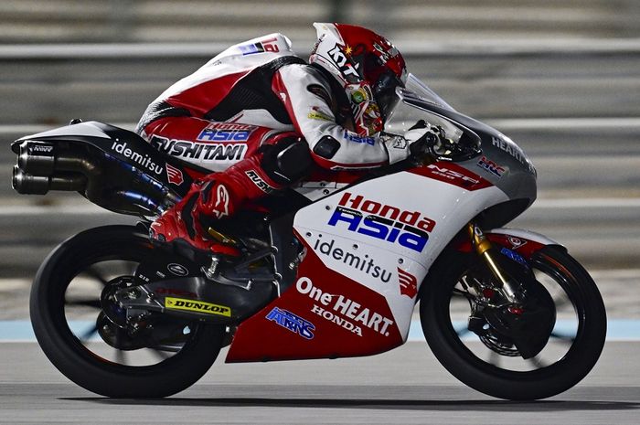 Manajer Honda Team Asia, Hiroshi Aoyama membahas performa Mario Aji di Moto3 Qatar 2023.