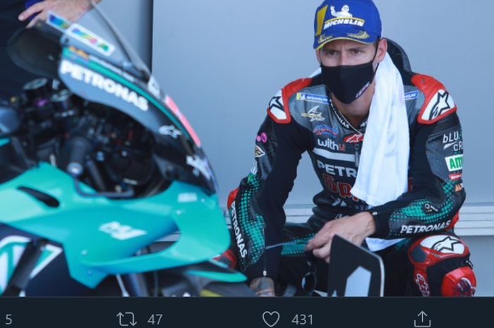 Pembalap Petronas Yamaha SRT, Fabio Quartararo. 