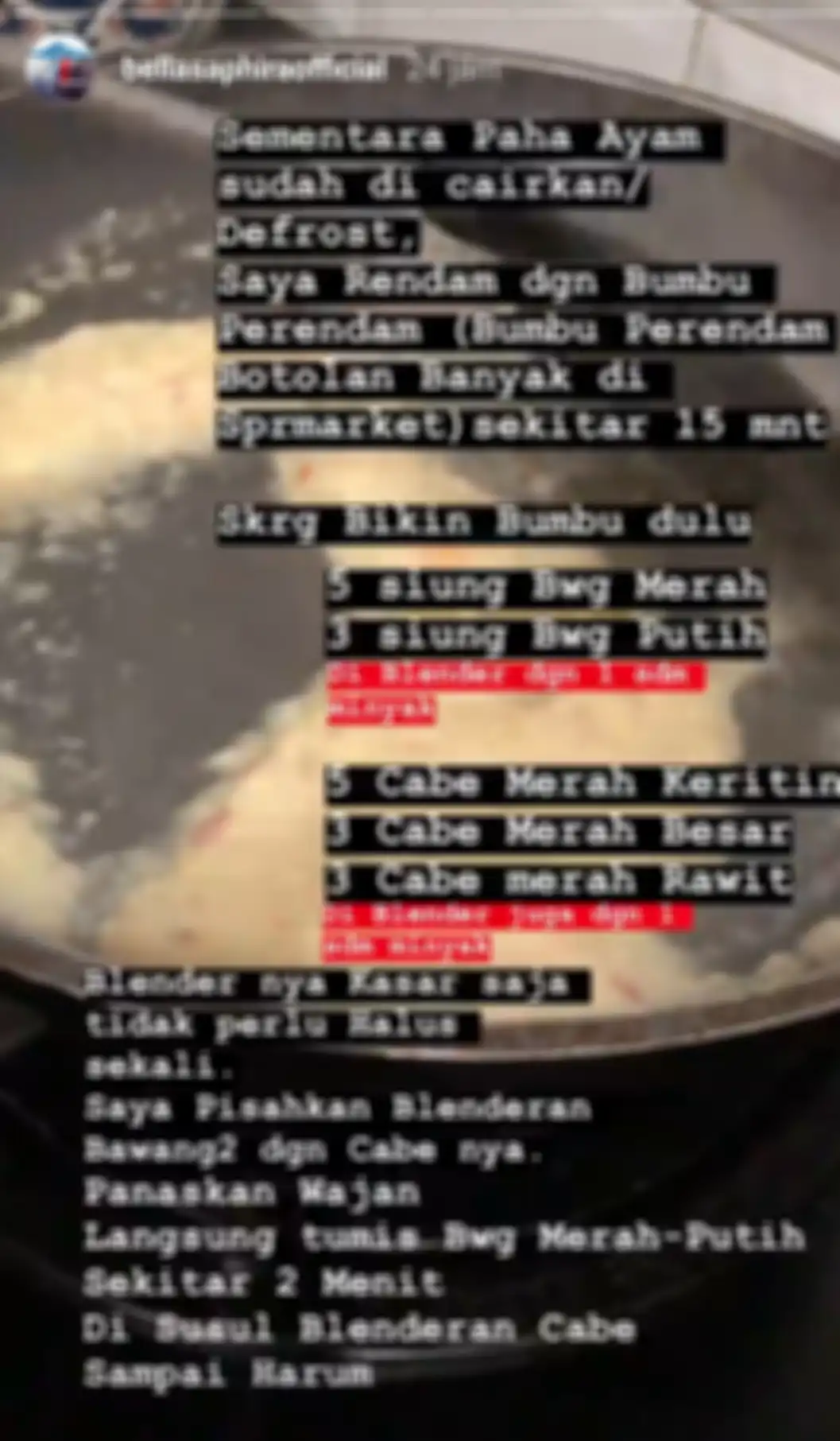 Bella Saphira Kepergok Masak dengan Wajan Usang Berkarat di Dapur Mewahnya